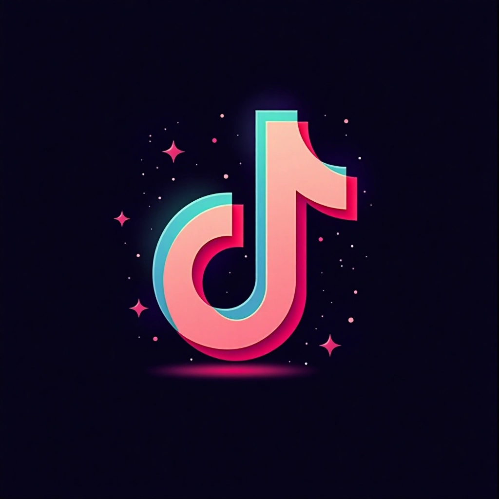 Neon TikTok Logo